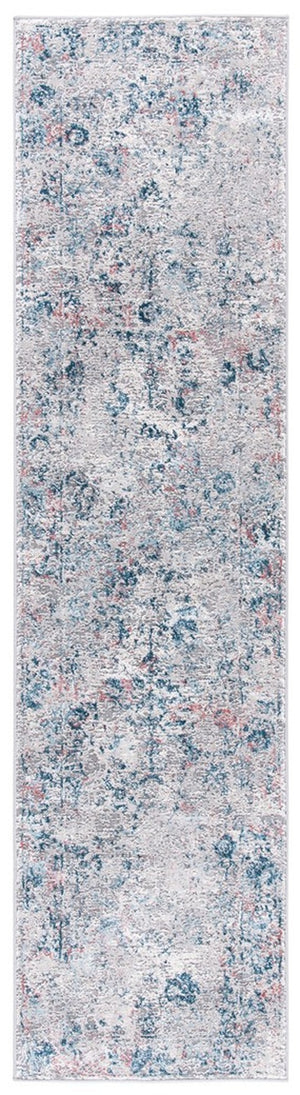 Meadow 500 Meadow 583 Contemporary Power Loomed 75% Polypropylene + 25% Polyester Rug Light Grey / Blue
