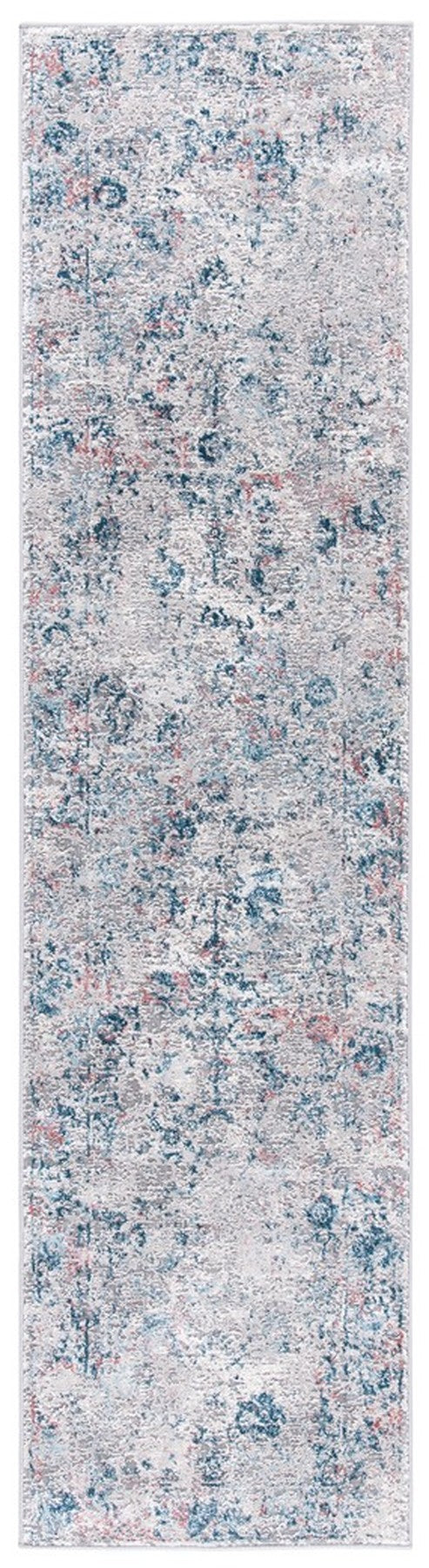 Meadow 500 Meadow 583 Contemporary Power Loomed 75% Polypropylene + 25% Polyester Rug Light Grey / Blue
