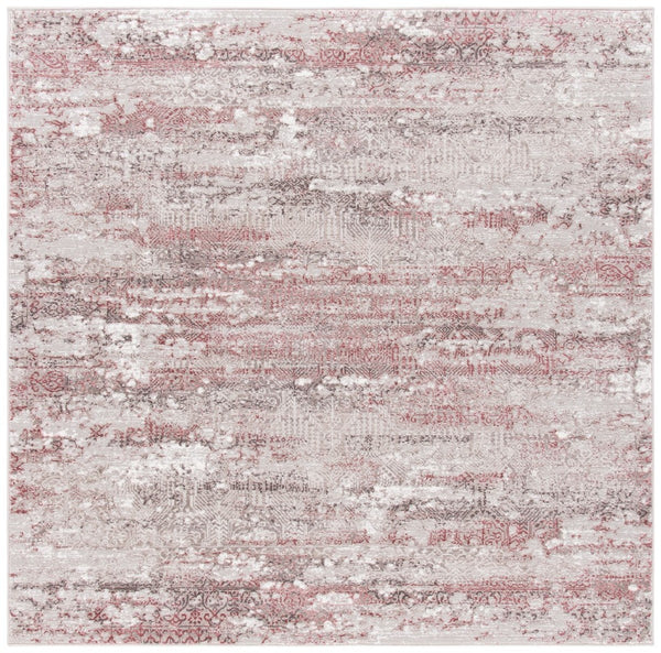 Meadow 500 Meadow 585 Contemporary Power Loomed 75% Polypropylene + 25% Polyester Rug Beige / Pink
