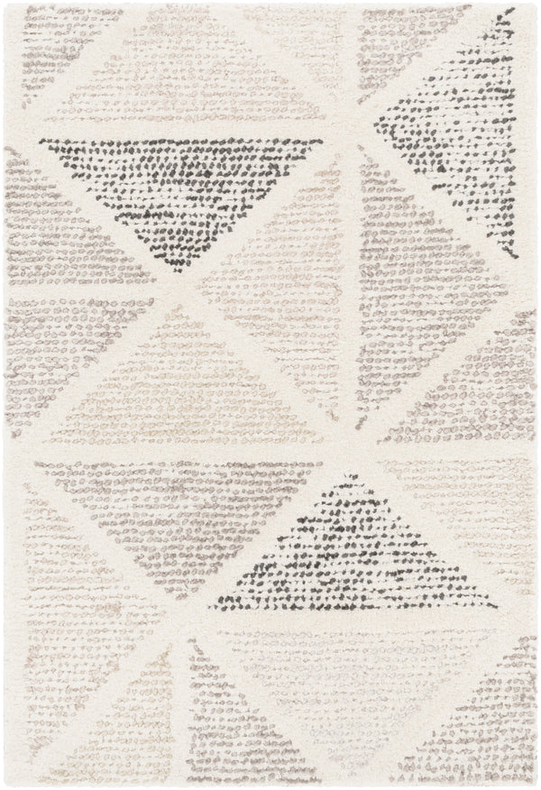 Melody MDY-2004 Modern Wool Rug MDY2004-912 Black, Charcoal, Medium Gray, Camel, Cream 100% Wool 9' x 12'