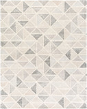 Melody MDY-2004 Modern Wool Rug MDY2004-810 Black, Charcoal, Medium Gray, Camel, Cream 100% Wool 8' x 10'