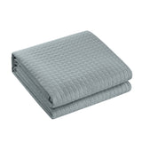 Atasha Grey King 3pc Quilt Set