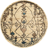 Medina MED-1112 Global Jute Rug MED1112-8RD Aqua, Beige, Camel, Taupe, Bright Blue 100% Jute 8' Round