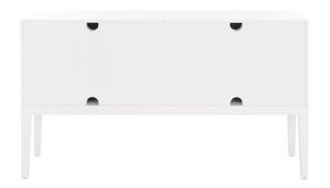 Safavieh Riya 3 Door 2 Shelf Sideboard  White Wood MED5005A