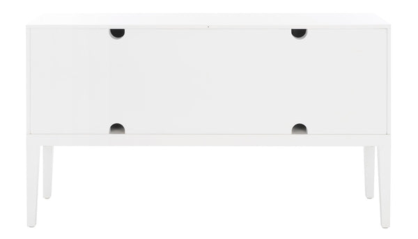 Safavieh Riya 3 Door 2 Shelf Sideboard  White Wood MED5005A