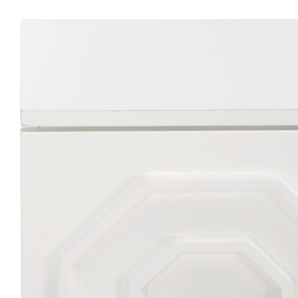 Safavieh Riya 3 Door 2 Shelf Sideboard  White Wood MED5005A