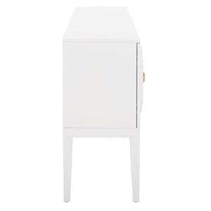Safavieh Riya 3 Door 2 Shelf Sideboard  White Wood MED5005A