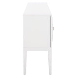 Safavieh Riya 3 Door 2 Shelf Sideboard  White Wood MED5005A