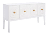 Safavieh Riya 3 Door 2 Shelf Sideboard  White Wood MED5005A