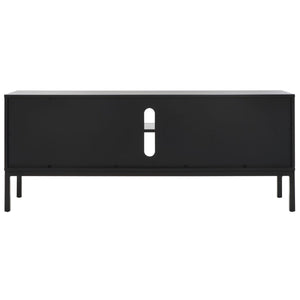 Zadie Coastal Chic Rattan Media Stand with Elegant Storage Shelves for Consoles and Decor