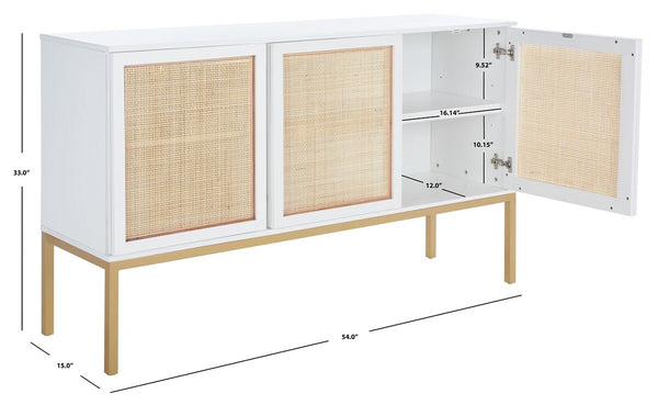 Safavieh Zadie 2 Shelf Rattan Sideboard MED5010B