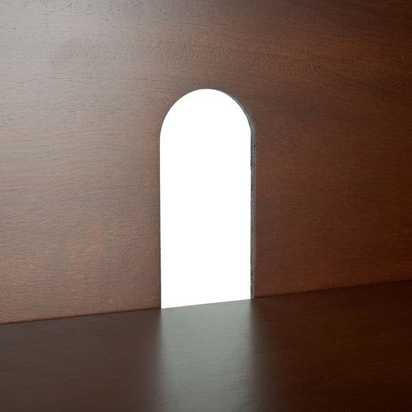 Safavieh Zadie 2 Shelf Rattan Sideboard Walnut / Natural MED5010F