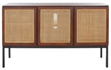 Safavieh Zadie 2 Shelf Rattan Sideboard Walnut / Natural MED5010F