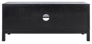 Magnolia 2 Door 2 Shelf Media Stand Black  Wood MED5702B