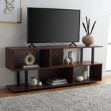 Safavieh Jarrett Large Media Stand Walnut / Black  MED9300A