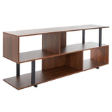 Safavieh Jarrett Large Media Stand Walnut / Black  MED9300A