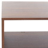 Safavieh Jarrett Large Media Stand Walnut / White  MED9300B