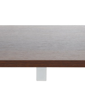 Safavieh Jarrett Large Media Stand Walnut / White  MED9300B