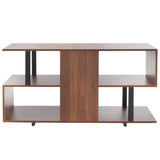 Safavieh Jarrett Small Media Stand  Walnut / Black  MED9301A