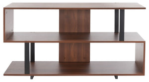 Safavieh Jarrett Small Media Stand  Walnut / Black  MED9301A