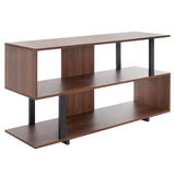 Safavieh Jarrett Small Media Stand  Walnut / Black  MED9301A