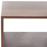 Safavieh Jarrett Small Media Stand  Walnut / White  MED9301B