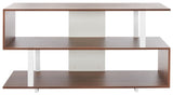 Safavieh Jarrett Small Media Stand  Walnut / White  MED9301B