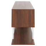 Safavieh Jarrett Small Media Stand  Walnut / White  MED9301B