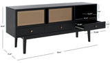 Safavieh Ceu 3 Drawer 1 Shelf Media Stand Black MED9606B-2BX