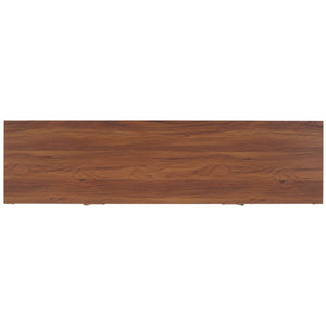 Safavieh Galio 2 Door 2 Shelf Media Stand Walnut / Gold MED9612A