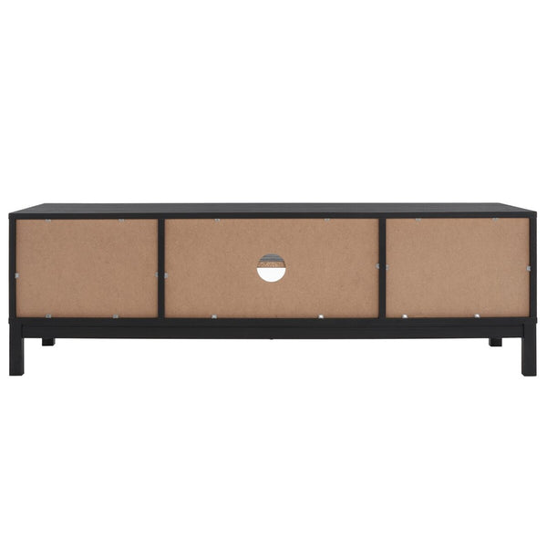 Safavieh Galio 2 Door 2 Shelf Media Stand Black / Gold MED9612B