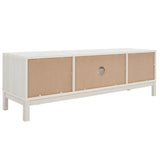 Safavieh Galio 2 Door 2 Shelf Media Stand White / Gold MED9612C