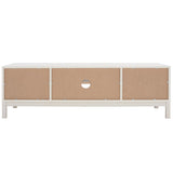 Safavieh Galio 2 Door 2 Shelf Media Stand White / Gold MED9612C