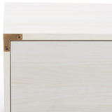 Safavieh Galio 2 Door 2 Shelf Media Stand White / Gold MED9612C