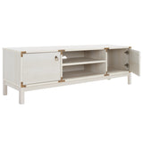 Safavieh Galio 2 Door 2 Shelf Media Stand White / Gold MED9612C