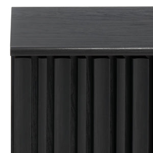 Helena Media Stand: Mid-Century Design with Carved Details to Elevate Your Entertainment Space Elegantly