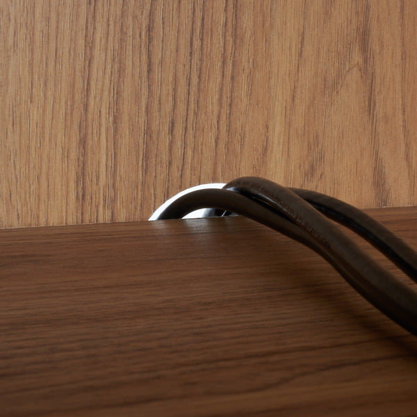 Helena Media Stand: Mid-Century Design with Carved Details to Elevate Your Entertainment Space Elegantly