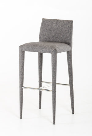 VIG Furniture Modrest Medford Modern Grey Fabric Bar Stool VGEUMC-8219CH-B