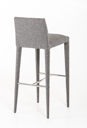 VIG Furniture Modrest Medford Modern Grey Fabric Bar Stool VGEUMC-8219CH-B