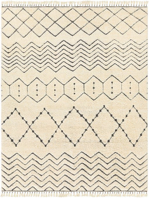 Meknes MEK-1002 Global NZ Wool Rug MEK1002-810 Cream, Charcoal 100% NZ Wool 8' x 10'