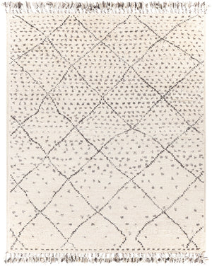 Meknes MEK-1004 Global NZ Wool Rug MEK1004-810 Cream, Charcoal, Medium Gray 100% NZ Wool 8' x 10'