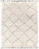 Meknes MEK-1004 Global NZ Wool Rug MEK1004-810 Cream, Charcoal, Medium Gray 100% NZ Wool 8' x 10'