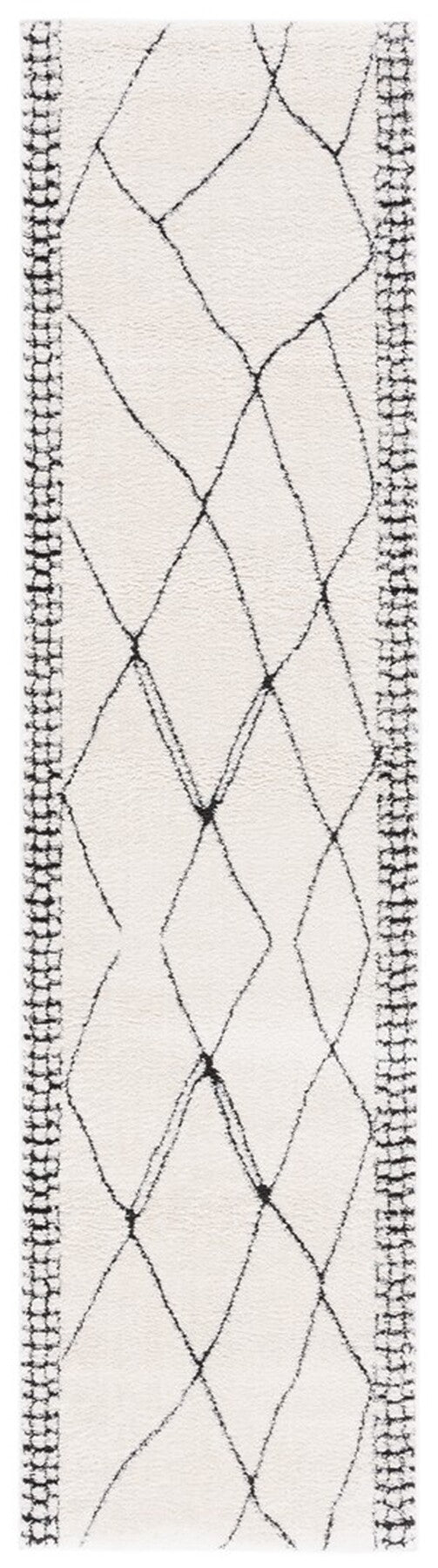 Safavieh Melody 104 Bohemian Power Loomed Rug Ivory / Black MEL104A-9
