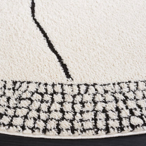 Safavieh Melody 104 Bohemian Power Loomed Rug Ivory / Black MEL104A-9
