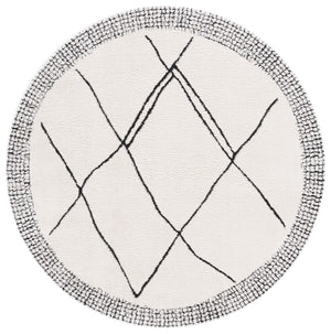 Safavieh Melody 104 Bohemian Power Loomed Rug Ivory / Black MEL104A-9