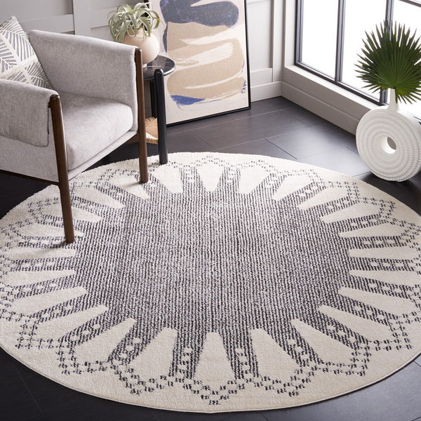 Safavieh Melody 106 Modern Power Loomed Rug Ivory / Black MEL106A-9