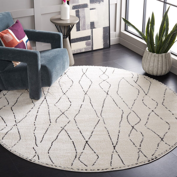 Safavieh Melody 112 Bohemian Power Loomed Rug Ivory / Black MEL112B-9