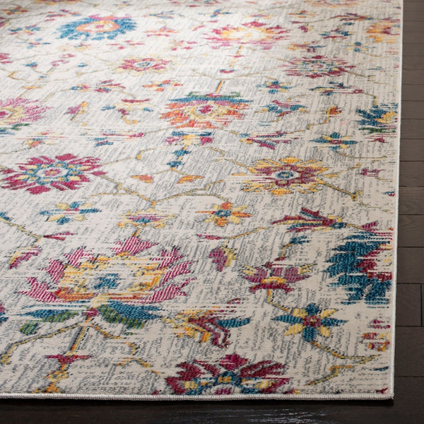 Merlot 100 Merlot 107  Power Loomed 65% Polypropylene, 28% Cotton, 7% Polyester Rug Cream / Multi