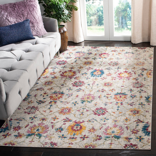 Merlot 100 Merlot 107  Power Loomed 65% Polypropylene, 28% Cotton, 7% Polyester Rug Cream / Multi