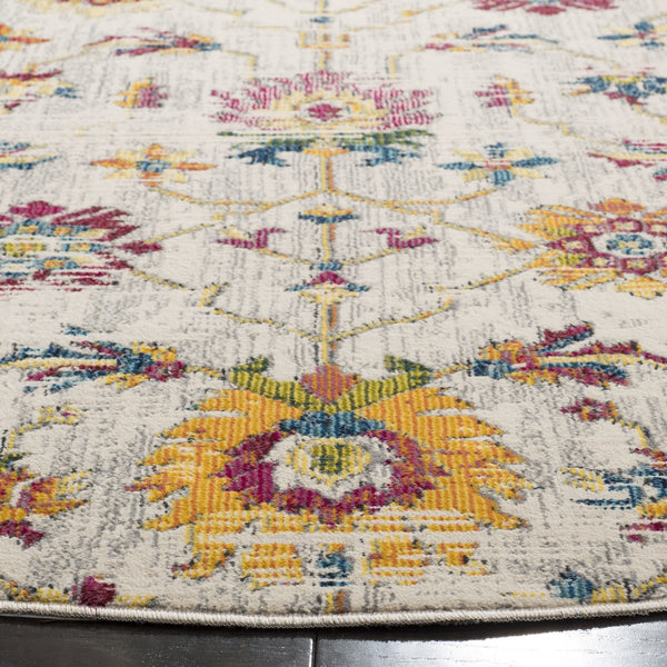 Merlot 100 Merlot 107  Power Loomed 65% Polypropylene, 28% Cotton, 7% Polyester Rug Cream / Multi